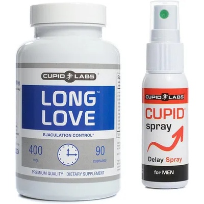 CUPID LABS Комплект за забавяне на еякулацията Long Love&Cupid Spray