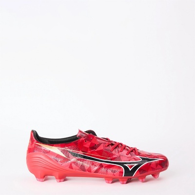 Mizuno Футболни бутонки Mizuno Alpha II Elite Adults Firm Ground Football Boots - Red/Black/Gold