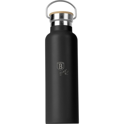 Berlinger Haus BH-7617 Matte Black Колекция Кулачи с бамбукова капачка 600 мл - Матово черно (BH-7617)