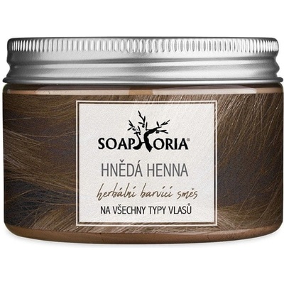 Soaphoria Bylinná farbiaca zmes na vlasy z henny - hnedá 100 g