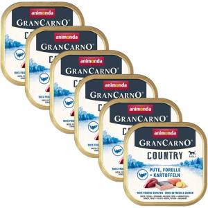 Animonda GranCarno Country Adult - пуйка и пъстърва 6 x 150 г