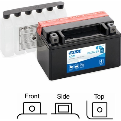 Exide YTX7A-BS, ETX7A-BS