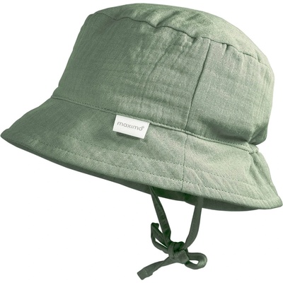 maximo Шапка maximo Baby's Hat with Tie + Muslin Lining Hat - Frostgrün - размер 47 cm (904-6331-0515)