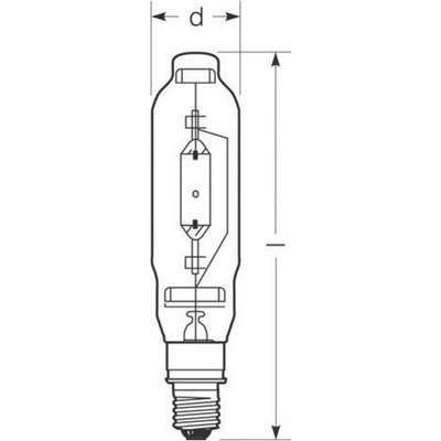 Radium Halogénová výbojka E40 1000W HRI-T D číra 32416565
