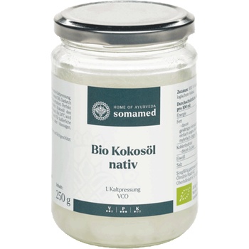 Home of Ayurveda somamed Био vco върджин кокосово масло, стъклен буркан - 250 г