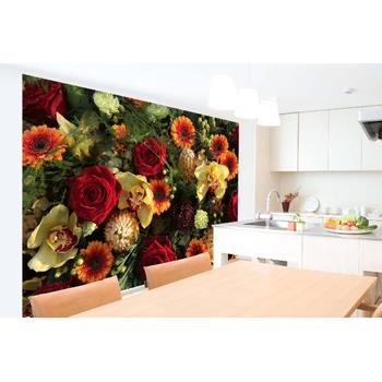 DIMEX ART s. r. o Самозалепваща се флизелинова фототапета флорална аранжировка 375 x 250 см