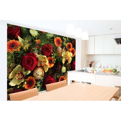 DIMEX ART Самозалепваща се флизелинова фототапета флорална аранжировка 375 x 250 см