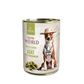 POKUSA POKUSA NUTRI WORLD - консерва козе месо с кардамон 400гр (PO_1NutriGo-400)
