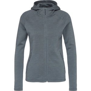 Stoic Дамско вълнено яке Stoic Women's MerinoFleece240 ForseSt. Zip Hoody Merino hoodie - Ink Grey / Melange (105-7640-0214)