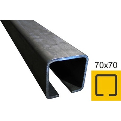 EKOfence Profil vodiaci spodný Fe, 70x70x4mm, L3m 10221