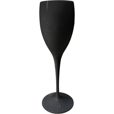 la griseo Plastové skleničky na víno černé 6 x 150 ml