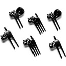 014994 Napichovátka na jednohubky čierne mačky