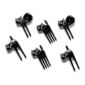 014994 Napichovátka na jednohubky čierne mačky