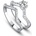 Silenti Jewelry Сребърен пръстен "Дуо" - 7 - 54.5мм (17.2мм диам. )