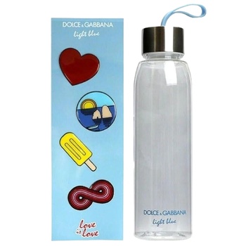 Dolce&Gabbana Light Blue Love Is Love GWP Glass Water Bottle