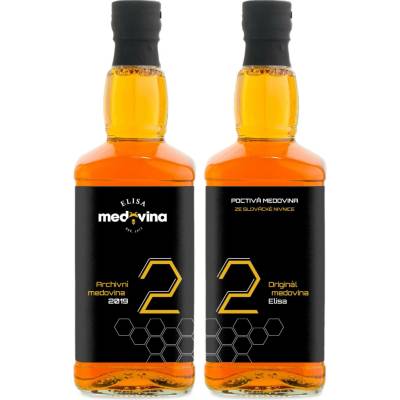 Medovina Elisa dárek k 22. narozeninám 11% 2 x 0,5 l