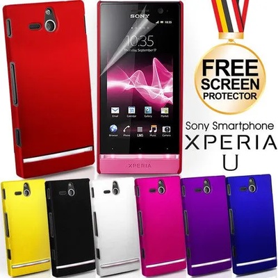 Sony ST25i Xperia U Твърд Капак + Слрийн Протектор