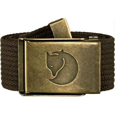 Fjällräven pásek Travel Canvas Brass Belt Dark Olive