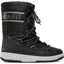 Moon Boot zimné topánky JR Girl Quilted WP Black čierne