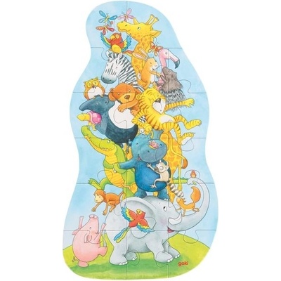 Goki puzzle XXL zvieracia pyramída