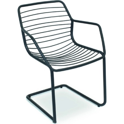 Fischer Möbel Záhradná stolička CLARIS 5662AS antracit, hojdacia