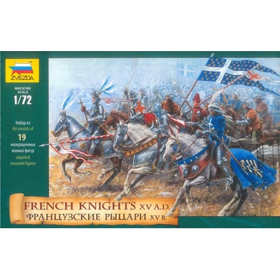 Zvezda Wargames AoB figurky French Knights 1:72