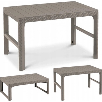 ALLIBERT LYON RATTAN TABLE cappuccino