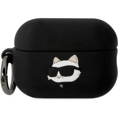 Karl Lagerfeld AirPods Pro 2 cover Silicone Choupette Head 3D KLAP2RUNCHK – Zboží Mobilmania