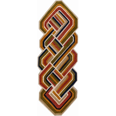 Flair Rugs Ръчно изработена вълнена пътека 80x300 cm Lattice Shaped - Flair Rugs (503119381439)