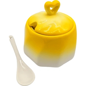 Image 1 of Ningbo Haoxuan Crafts Co. , Ltd Захарница порцелан с лъжичка М18-016