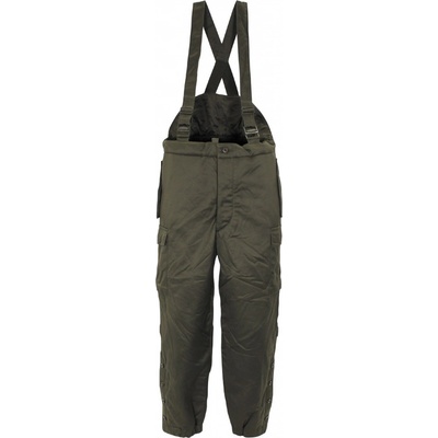 Kalhoty Armáda Rakouská zateplené termo na kšandy zelené