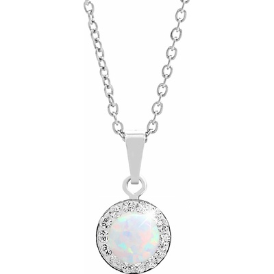 JSB Bijoux Opálek s křišťálovými kameny Swarovski White 92300040wh (Ag925/1000, 1,86 g)