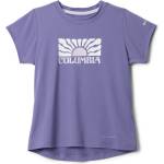 Columbia Детска спортна тениска Columbia Kid's Tech Trail Utility S/S Graphic Crew Sport shirt - Stormwatch / Floral Groove - размер XL (704-5865-0516)