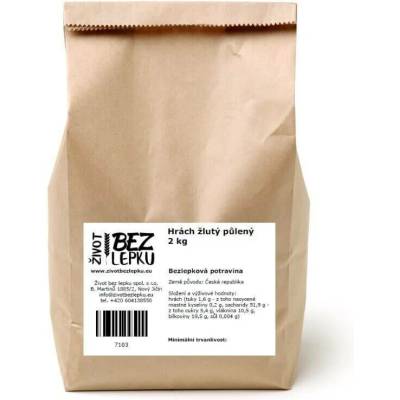 Život bez lepku Hrách žlutý půlený 2 kg