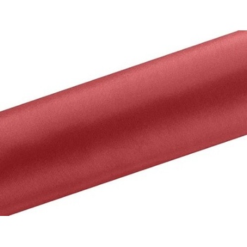 Satén v úlohe úzky Červený 16 cm x 9 m