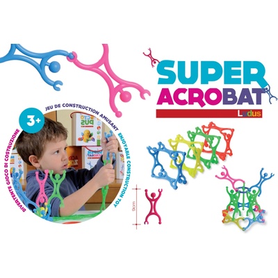 LUDUS SUPER ACROBAT Eko-stavebnice 100 dílů v sáčku