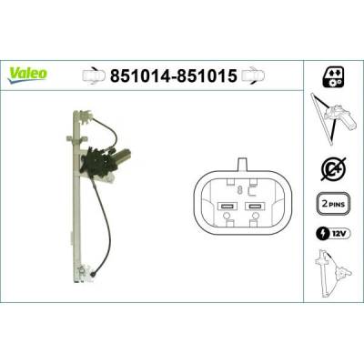 Mechanizmus zdvíhania okna VALEO 851014