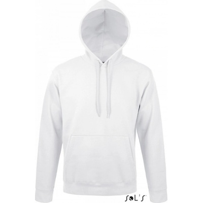 Sol's Přiléhavá unisex klokanka Snake s podšívkou z česaného fleecu bílá