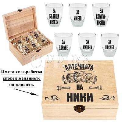 Оригинален подарък за Николай! Кутия комплект Аптечката на Ники