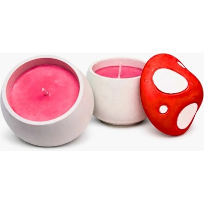 Svíčkománie3D Muchomůrka v betonu 130 ml