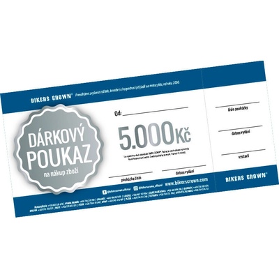 Dárkový poukaz v hodnotě 5.000 Kč
