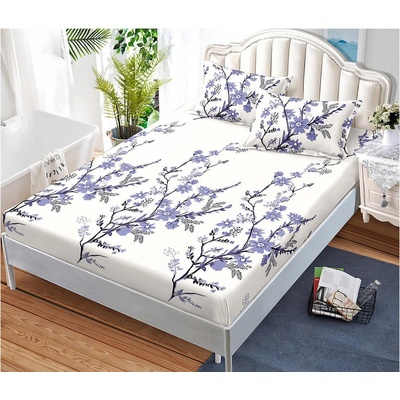 EmonaMall Долен чаршаф с ластик и две калъфки (за матрак от 160x200 до 180x200) EmonaMall, 3 части - Модел S15790 (S15790-66666L)