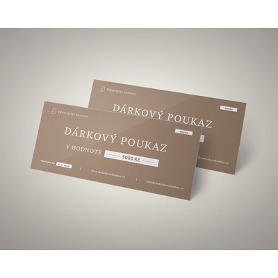 Dárkový poukaz 5000,- Kč, Elektronický poukaz