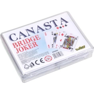 Wiky Карти Canasta - пластмасова кутия