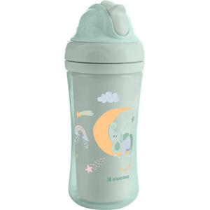 KikkaBoo Чаша със силиконовa сламка 220мл Moony me - Mint (31302030080)