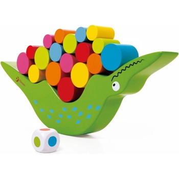 Classic World Дървена играчка за баланс Крокодилче (3523)