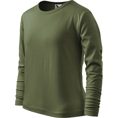 MALFINI FIT T LS 121 dětské tričko khaki