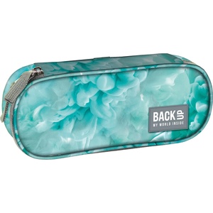 BackUP Овален ученически несесер BackUp A - Mint Explosion, 1 цип (88393)
