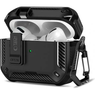 Tech-protect CARBONOX MagSafe калъф за Apple AirPods Pro 3 Черен (5906302333172)