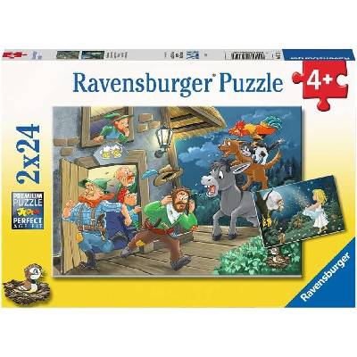 Ravensburger Пъзел Ravensburger от 2 x 24 части - Приказки (5719)